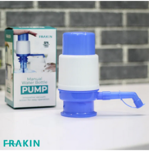 FRAKIN Manual Water Pump Dispenser For 19 liter Water Cans Large - Blue & White