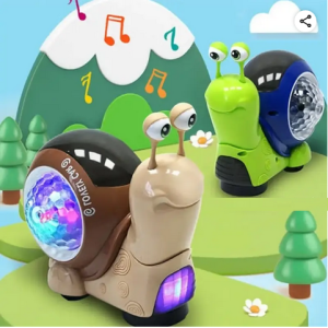 Electric Snail Toy Universal Shaking Head Snail With Music Light Projection Interaction Toys For Boys Girls Gifts